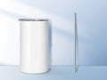 Stainless steel thermal container with straw lid, 15 oz — product image 1