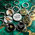 Bespoke Custom Keychain – Photo Keychain - Glass Pendant Keychain, Commemorative Keychain, Can – image 1