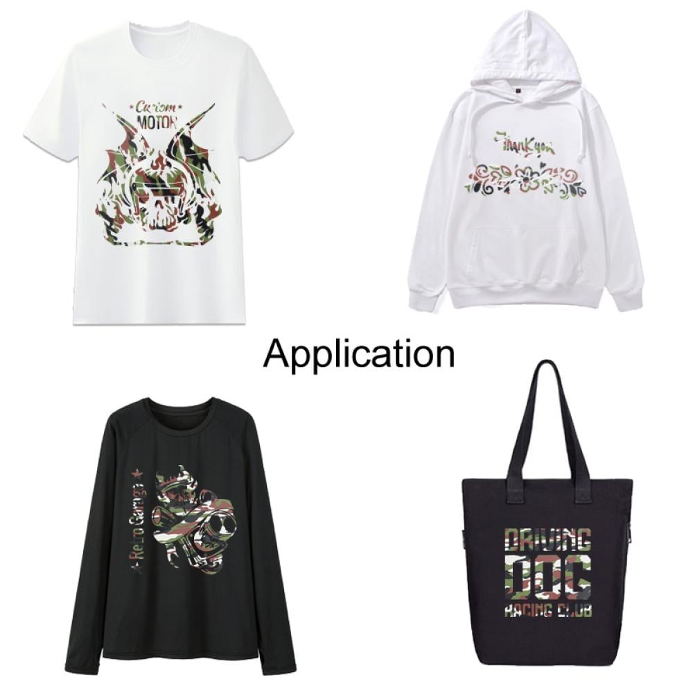 3D heat-transfer vinyl 3D army pattern — product image 7