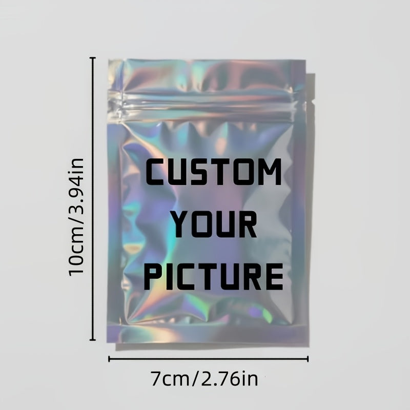 [] Laser Iridescent Self-Sealing Bag, Gift Packaging Bag, Small Jewelry And | Made-to-Order Packaging & – image 2