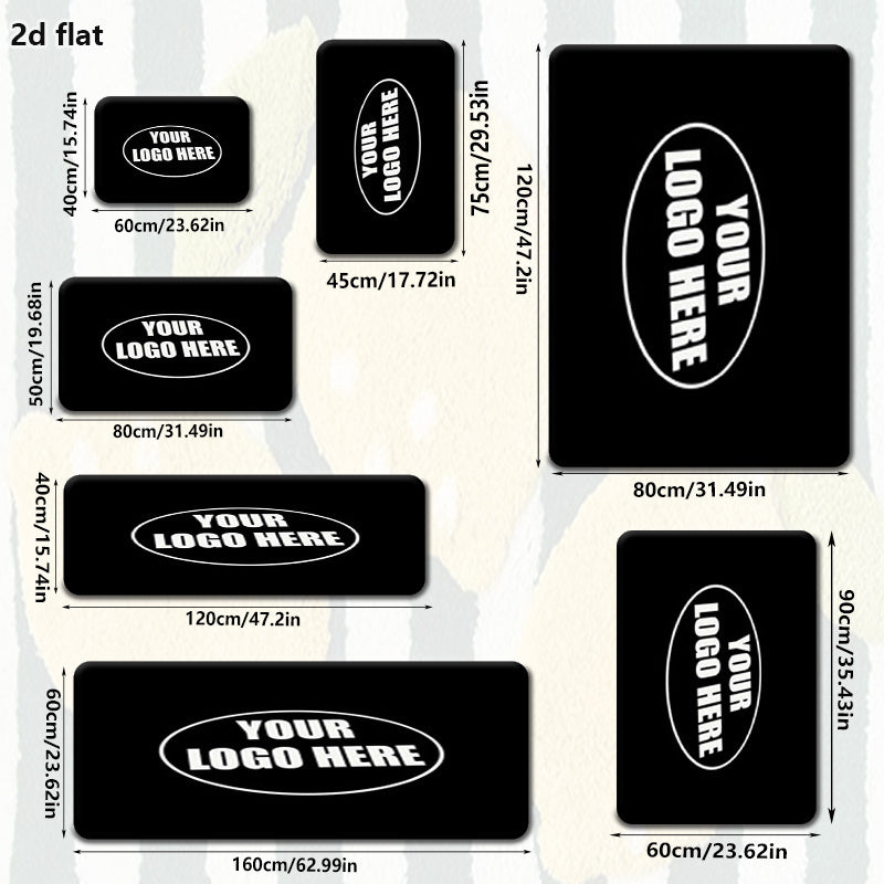 1. Photo Welcome Mat, Design and Text, Non-slip Bottom. | Promotional Home & Office – image 3