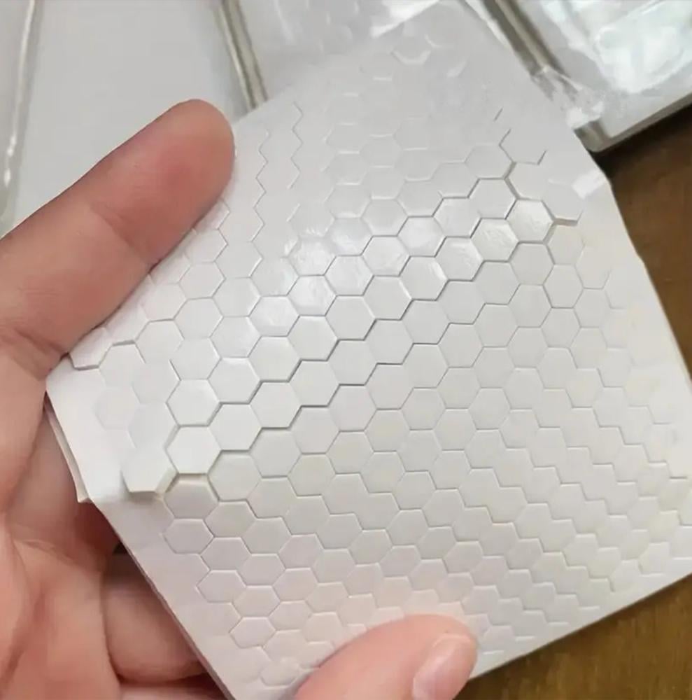 Double-sided adhesive, small hexagonal shape, 250 pieces — product image 1