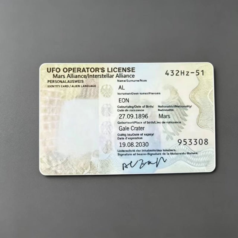 Customizable Avatar Alien ID Card, Prank Prop, Makeup Party Role-Play, Novelty Gift, Adult Prank Toy - image 4