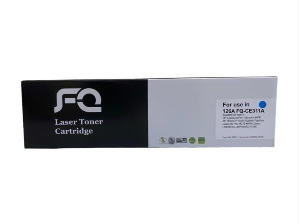 Compatible laser printer toner FQ 126A, bright blue — product image 1