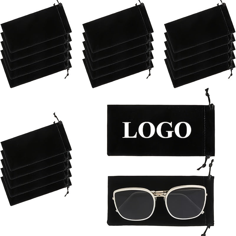 Signature Gift for Her/Him Custom Fashion Eyeglass Pouch. with Logo Picture Or Personal – Event – image 1
