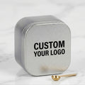 [] Custom Metal Storage Tin with Lid, Square Iron Box Keepsake Container, | Made-to-Order Packaging & – image 1