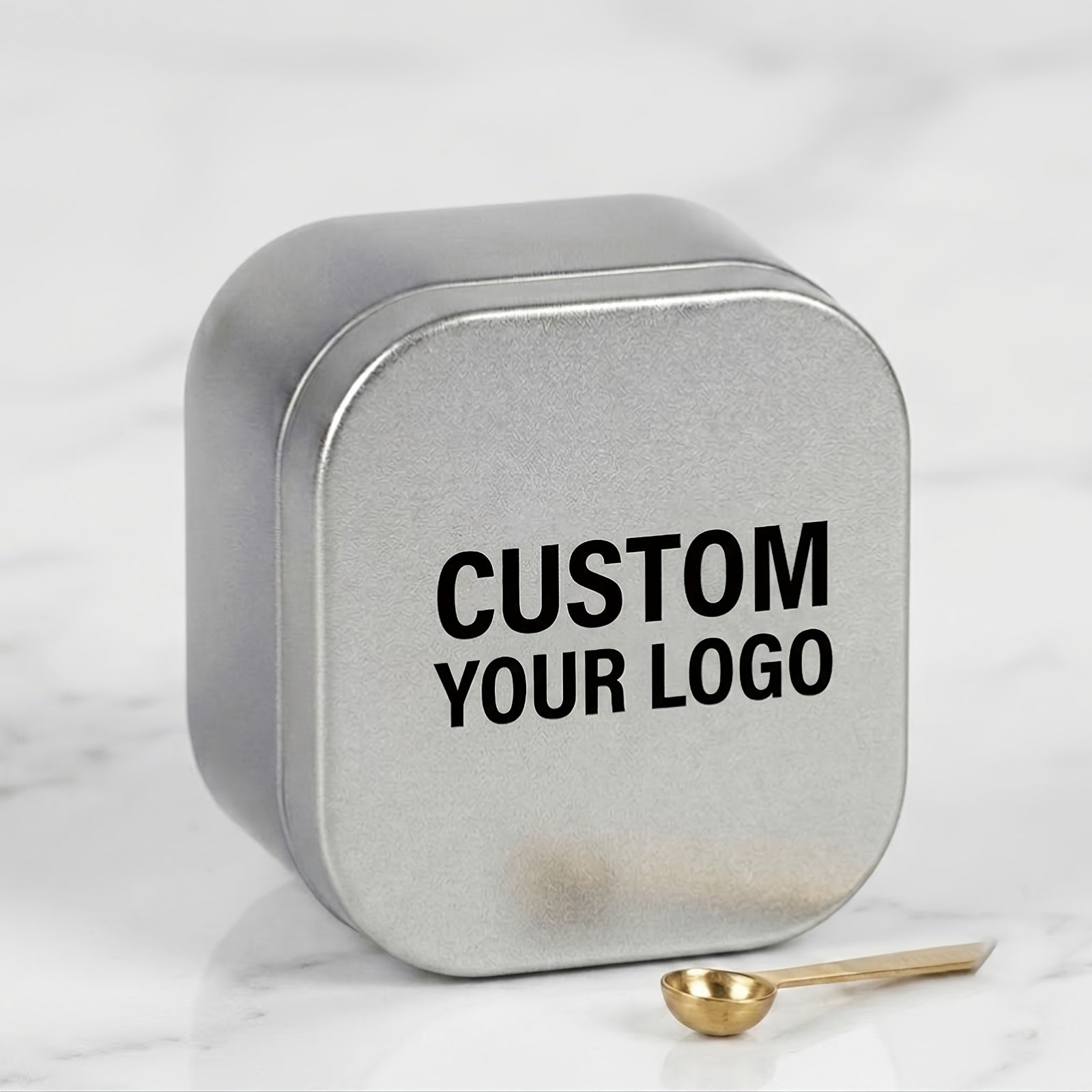 [] Custom Metal Storage Tin with Lid, Square Iron Box Keepsake Container, | Made-to-Order Packaging & – image 1