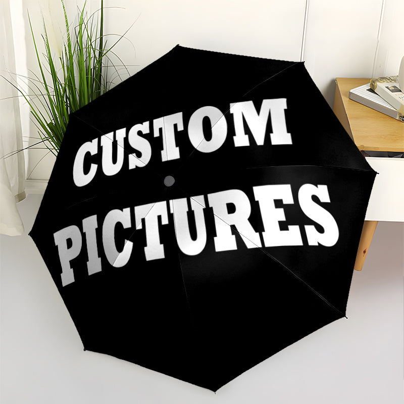 Photo/Text Umbrella Custom with Your Own Picture & Text - Automatic Folding | Photo-Printed Specialized Promotional – image 3