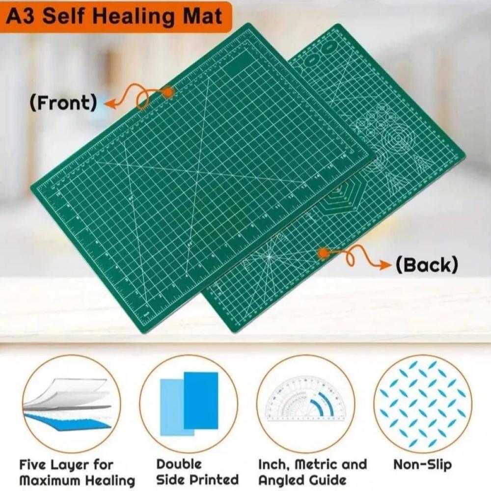 Green A3 vinyl cutting board — product image 2