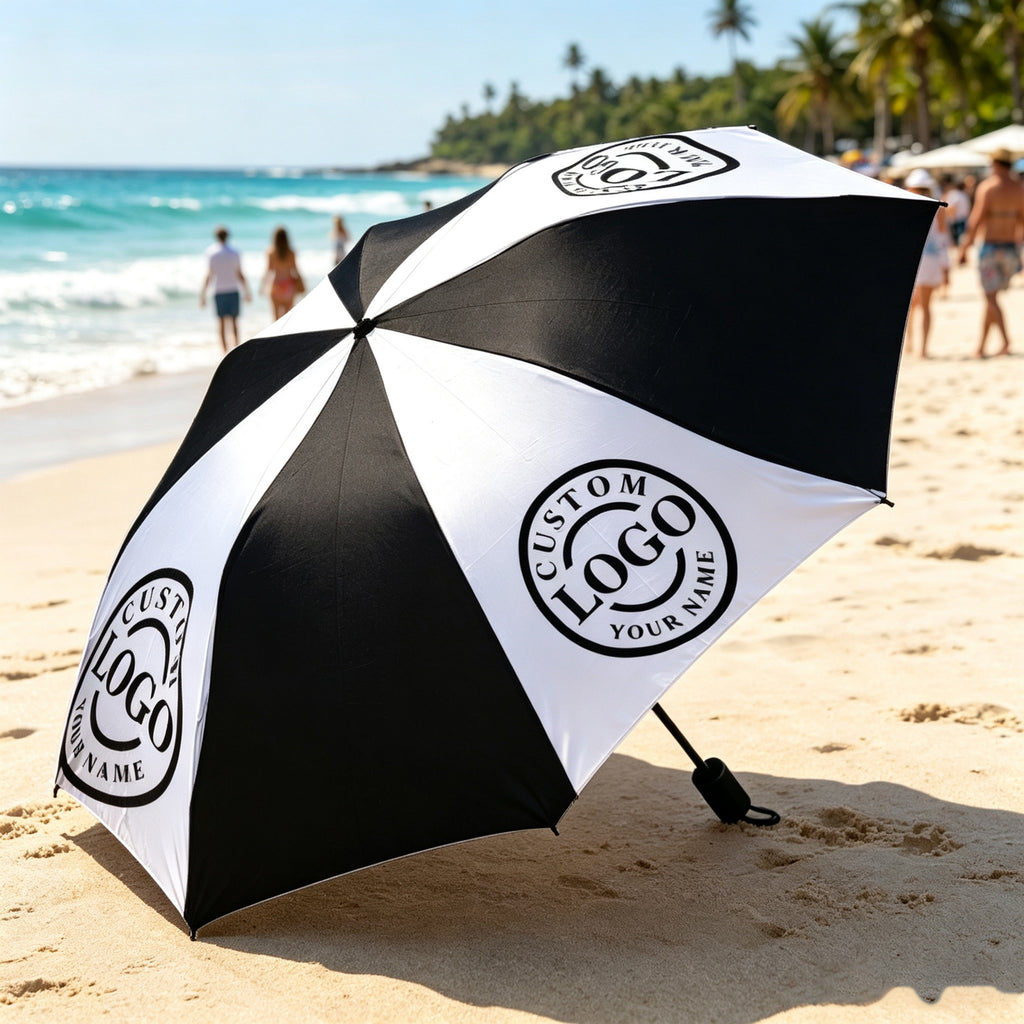 Logo-Ready Specialized Promotional Product – Custom Logo Folding Umbrella, Octagonal Pattern Printing, Fully – image 2