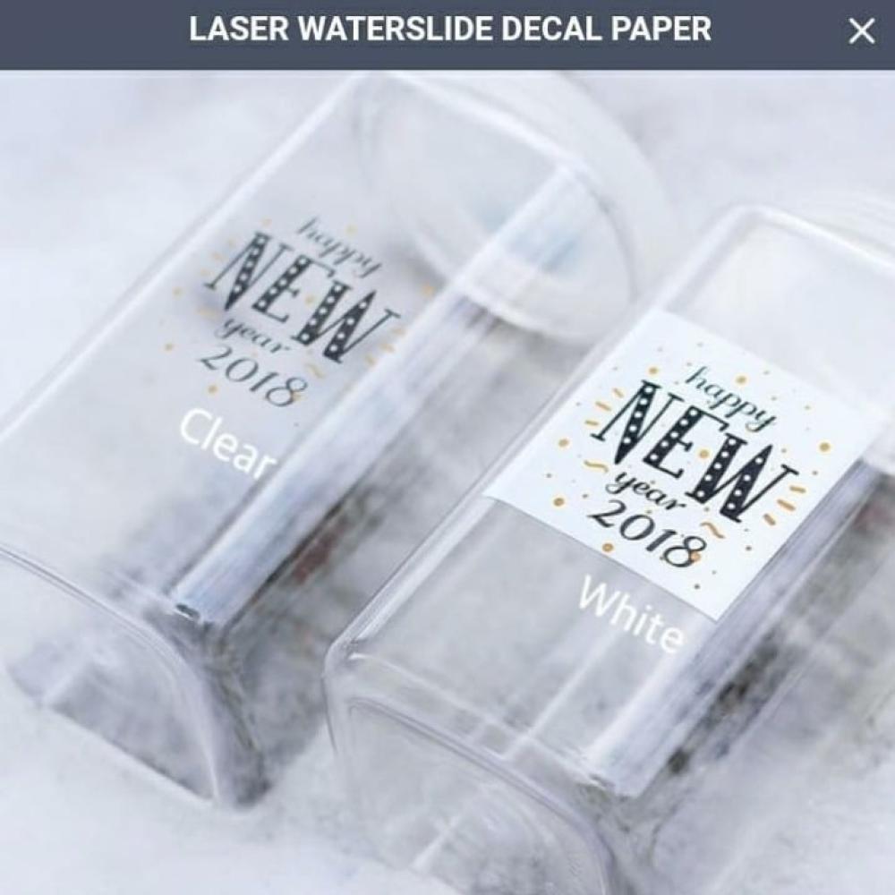 Transparent adhesive watercolor paper for laser printers - 20 high quality Korean sheets — product image 2