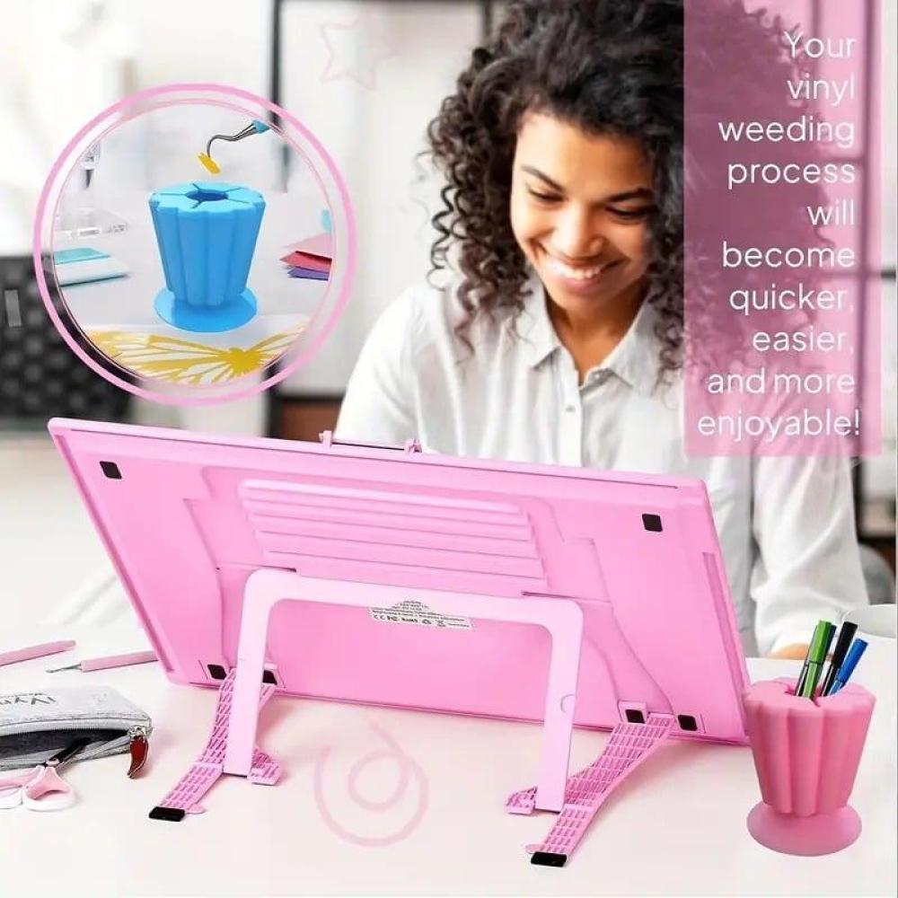 Vinyl waste collection tool pink — product image 3