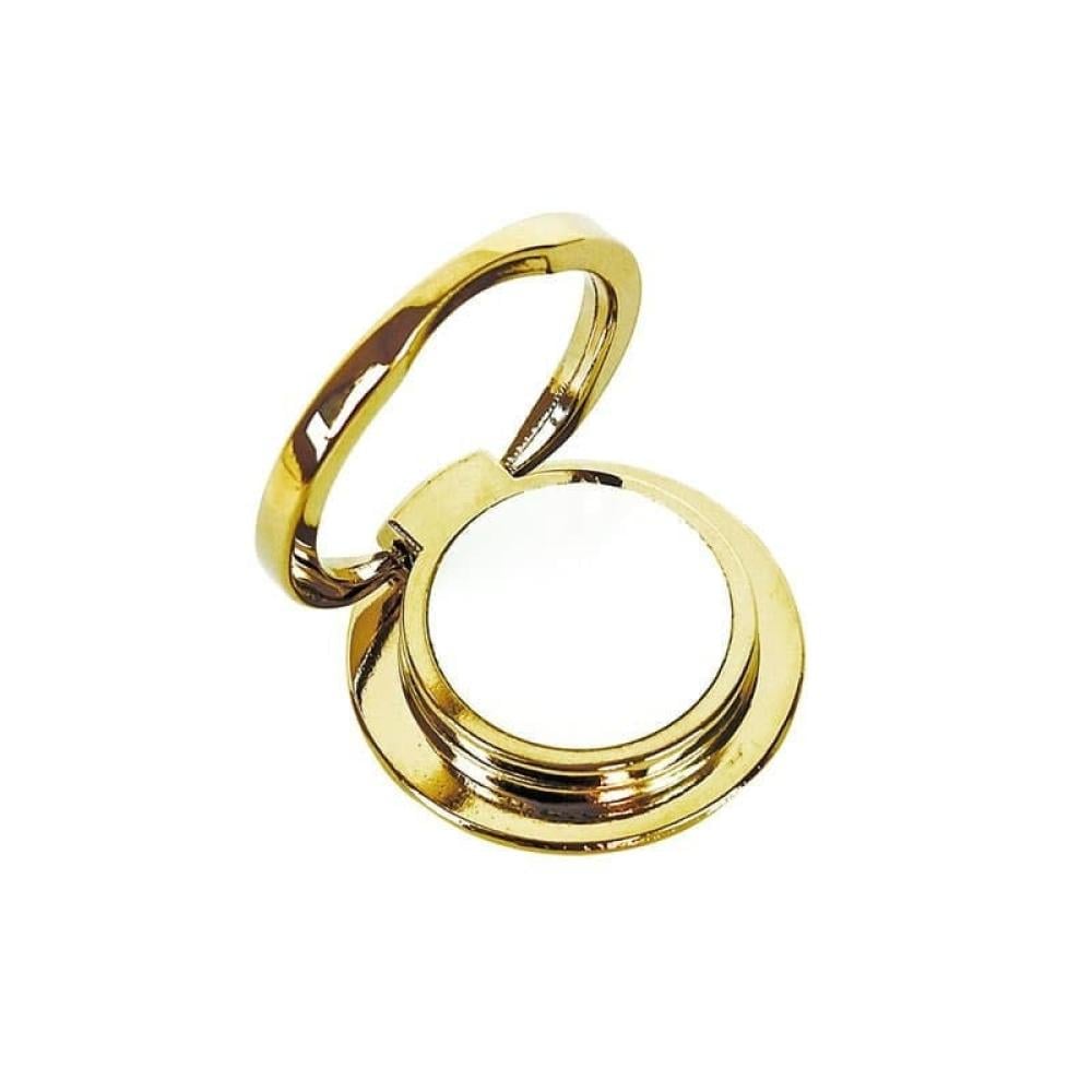 Luxury gold phone holder with circular handle — product image 1