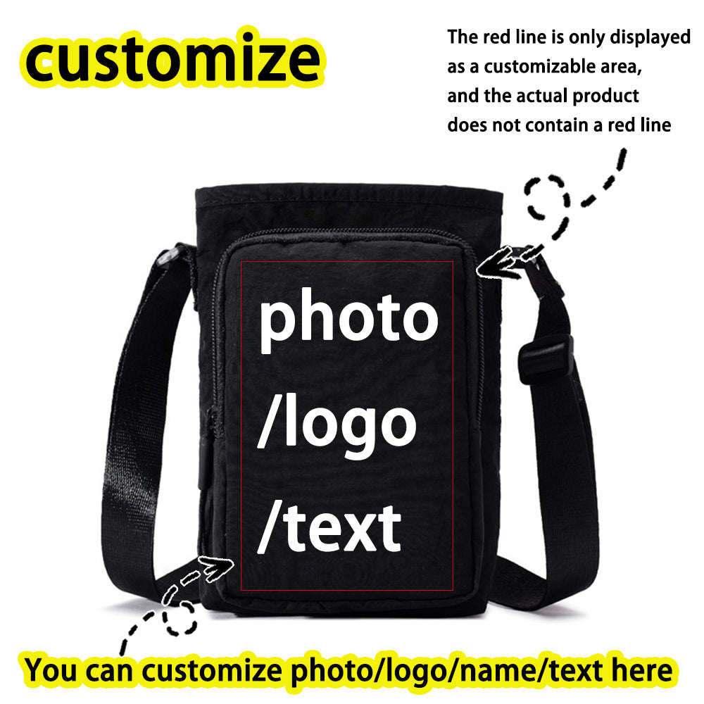 Women's Crossbody Bag, 1pc Made of Nylon Material, with LOGO/PHOTO/NAME/TEXT. | Made-to-Order Branded – image 3