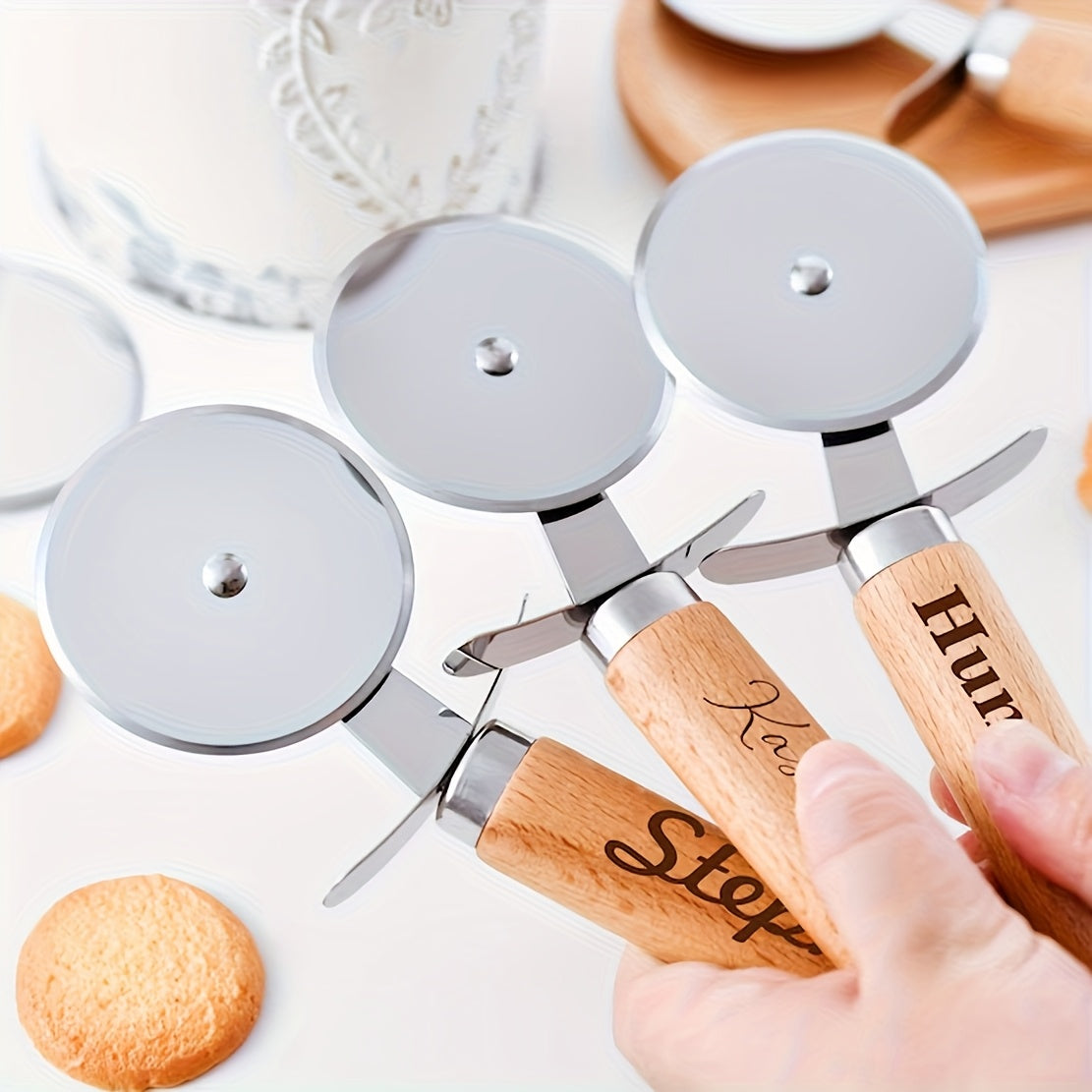 Logo-Ready Crescent Pizza Cutter with Custom Logo or Design - image 3