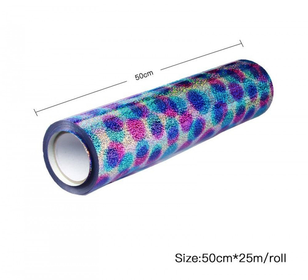 heat-transfer vinyl, hologram fabrics, rainbow circles — product image 3