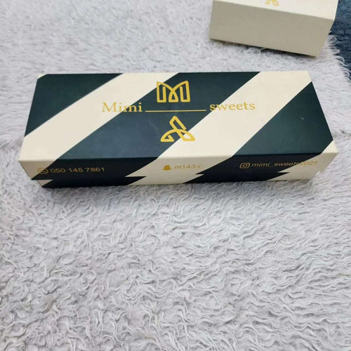 بوكس بقاعدة 27.5×10.5×3 سم وغطاء منفصل وحامل طباعة حسب الطلب