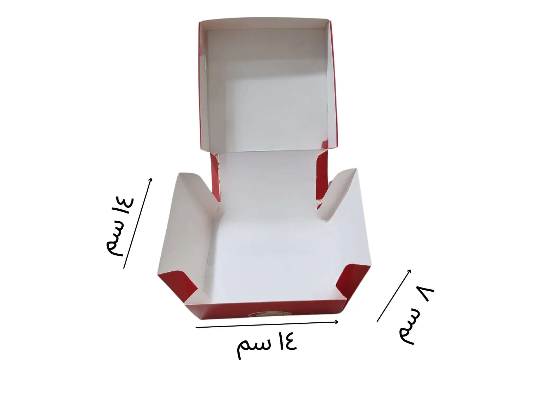 مواصفات العلبة
طول العلبة 14 سم العرض 14 سم الارتفاع 8 سم
المادة: ورق انفركوت 300 جرام


الطباعة:
يمكنكم طلب طباعة خارجية فقط أو داخلية وخارجية 
السولوفان:
السولوفان هو طبقة نايلون عازلة تفيد في 1- يمنح المتانة للعلبة
2- يعزل الزيوت والسوائل عن الورق
3- يمنع الطباعة من الاختلاط بالمواد الغذائية 
لكم حرية الاختيار بإضافة سولوفان خارجي فقط أم داخلي فقط أم على الجانبين داخلي وخارجي

مدة التنفيذ 7-10 ايام
شحن لكل انحاء المملكة العربية السعودية