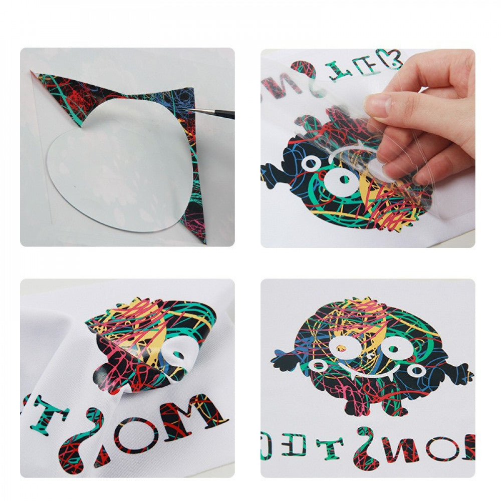3D heat-transfer vinyl, 3D pattern, color stripes — product image 3