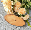Natural wood log, oval shape, size 12.5 cm — product image 1