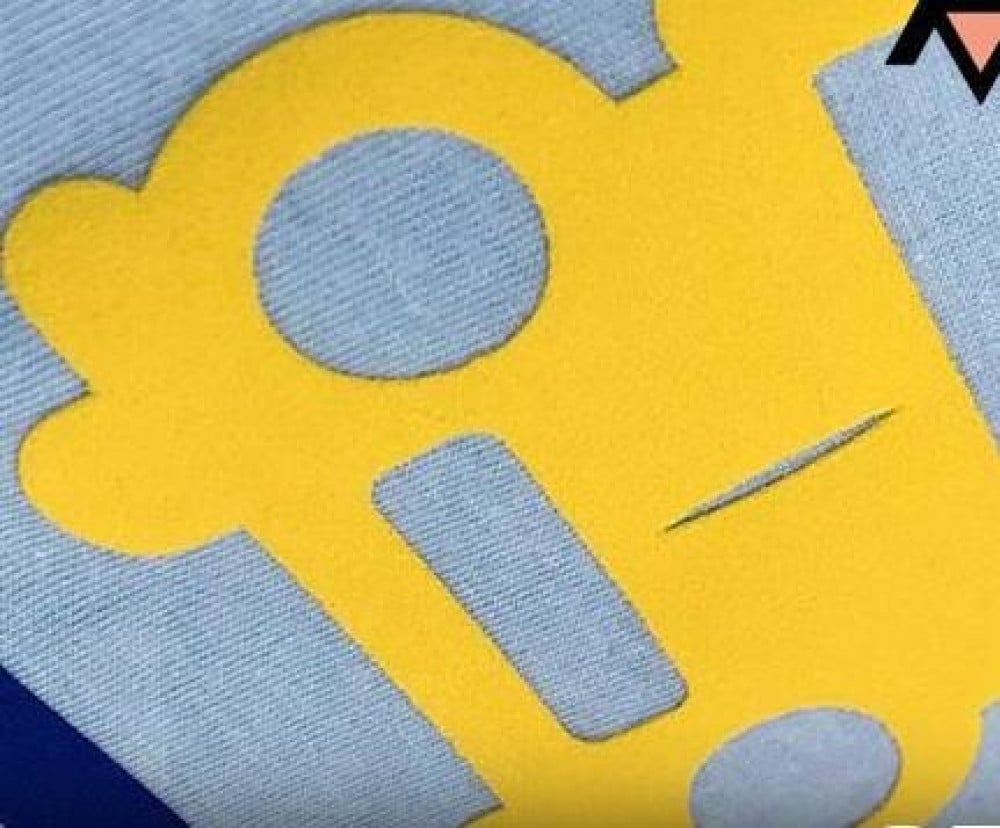 heat-transfer vinyl yellow velvet fabric — product image 1