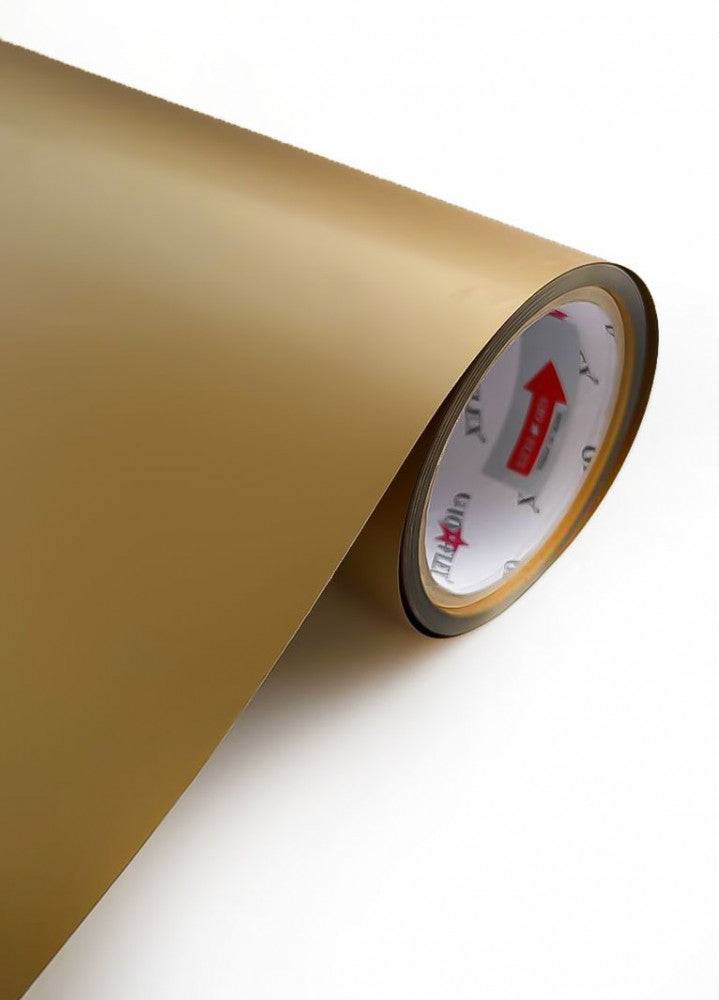heat-transfer vinyl plain gold fabric PU — product image 1