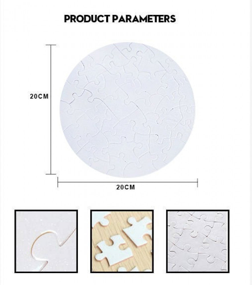 Sublimation circular puncture, size 20 * 20 cm — product image 1