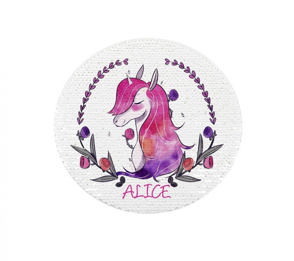 Blank circle adhesive sequin fabric, 16*16cm — product image 4