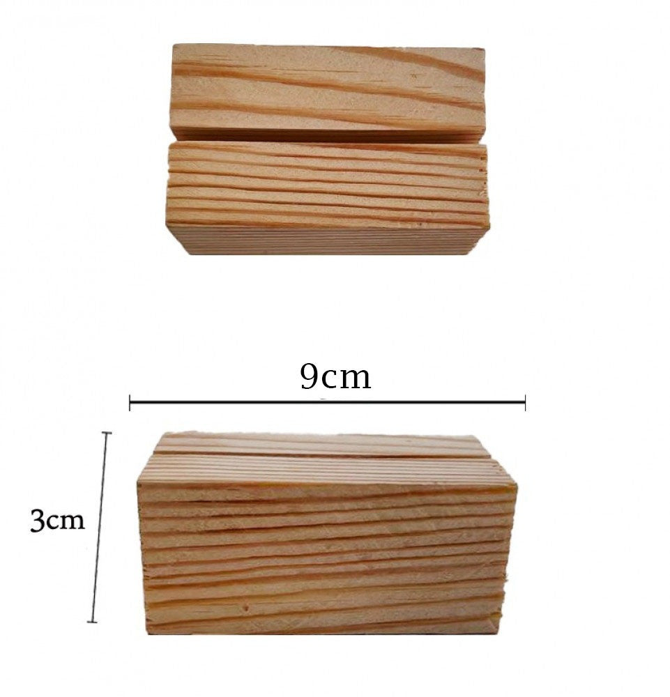 Wooden stand for acrylic panels, 9 cm — product image 1