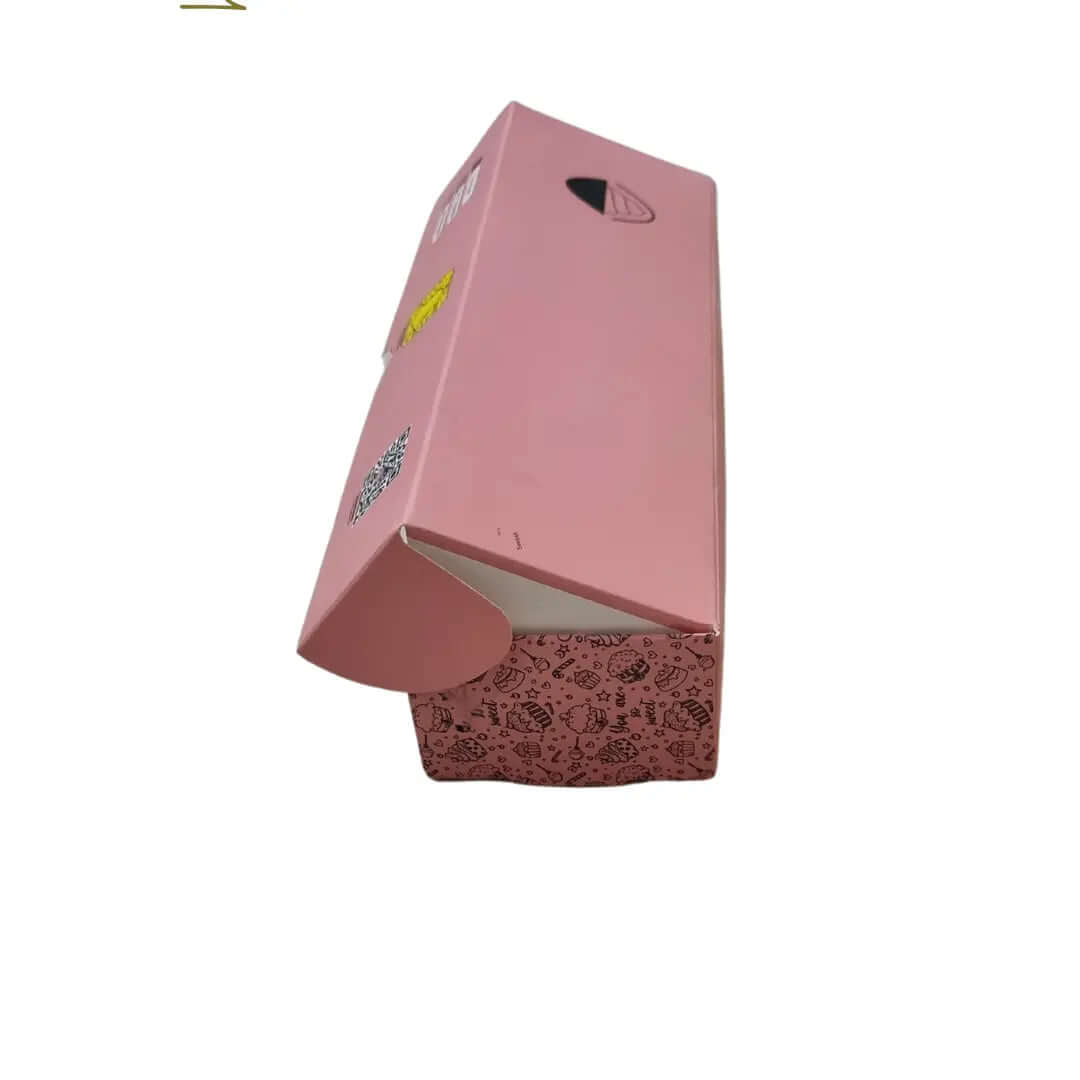طباعة على علب البانكيك والدونات والماكارون بشعار العميل 25.5×8×5.5 سم