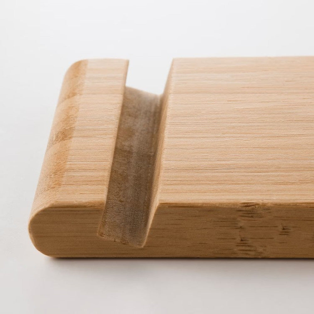 Wooden mobile phone stand with vinyl or thermal surface printing — product image 8