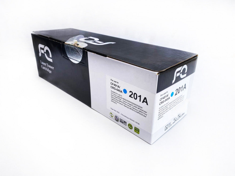Compatible laser printer toner FQ 201A, ultra-high resolution blue — product image 1