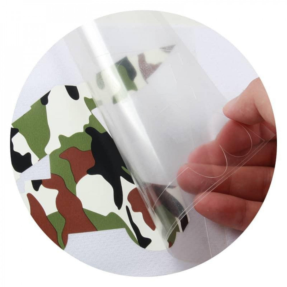 3D heat-transfer vinyl 3D army pattern — product image 5