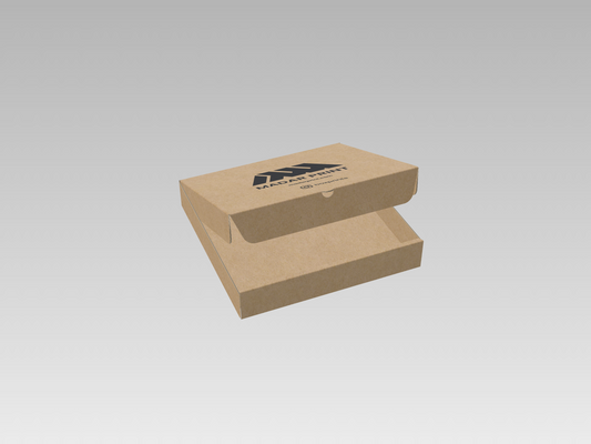 Custom Branded 1-Color Printed Corrugated Cardboard Pizza Packaging Box