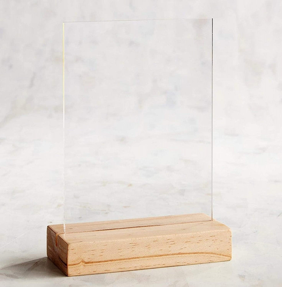 Wooden stand for acrylic panels 30cm (A3) — product image 5