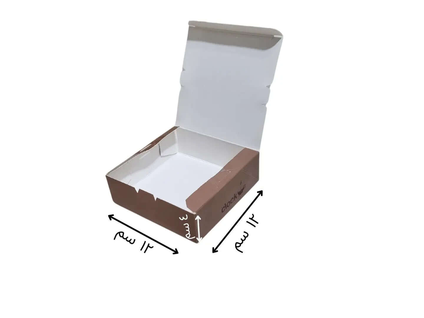حلويات شوكولاتة coffe علبة مطبوع بشعار العميل 12×12×4 سم بدون shiny سولوفان