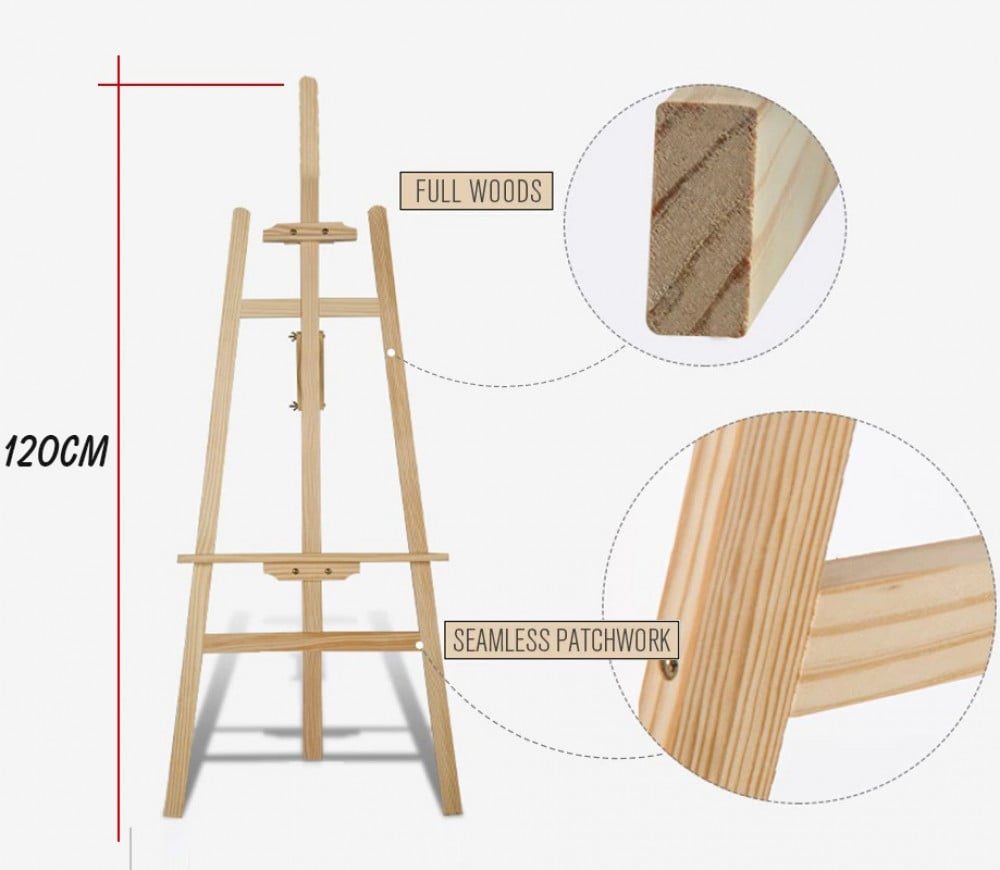 Natural wood stand, size 120 cm — product image 2