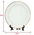 Circular sublimation plate with gold edges, size 20 cm — product image 1