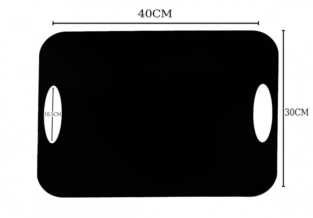 Black acrylic serving tray, size 30 * 40 cm — product image 2