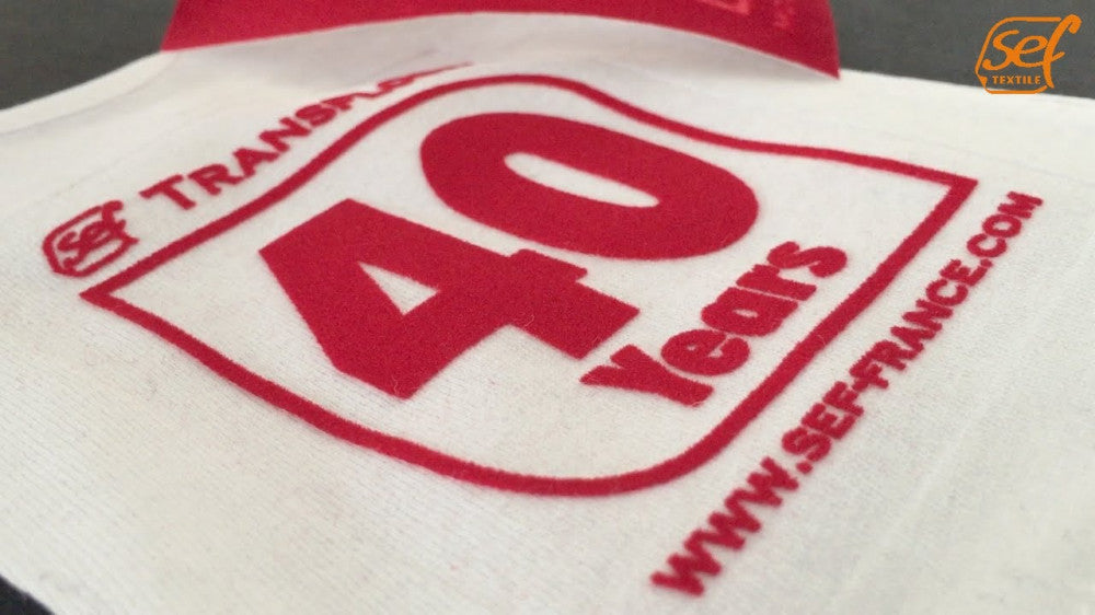 heat-transfer vinyl red velvet fabric — product image 1