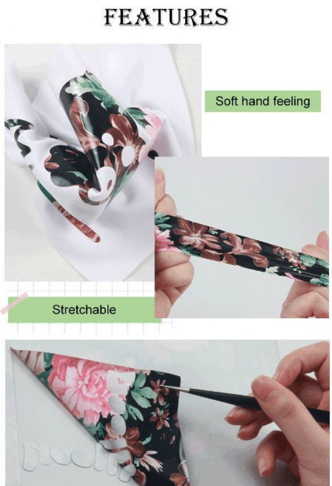 3D heat-transfer vinyl, 3D floral pattern — product image 5