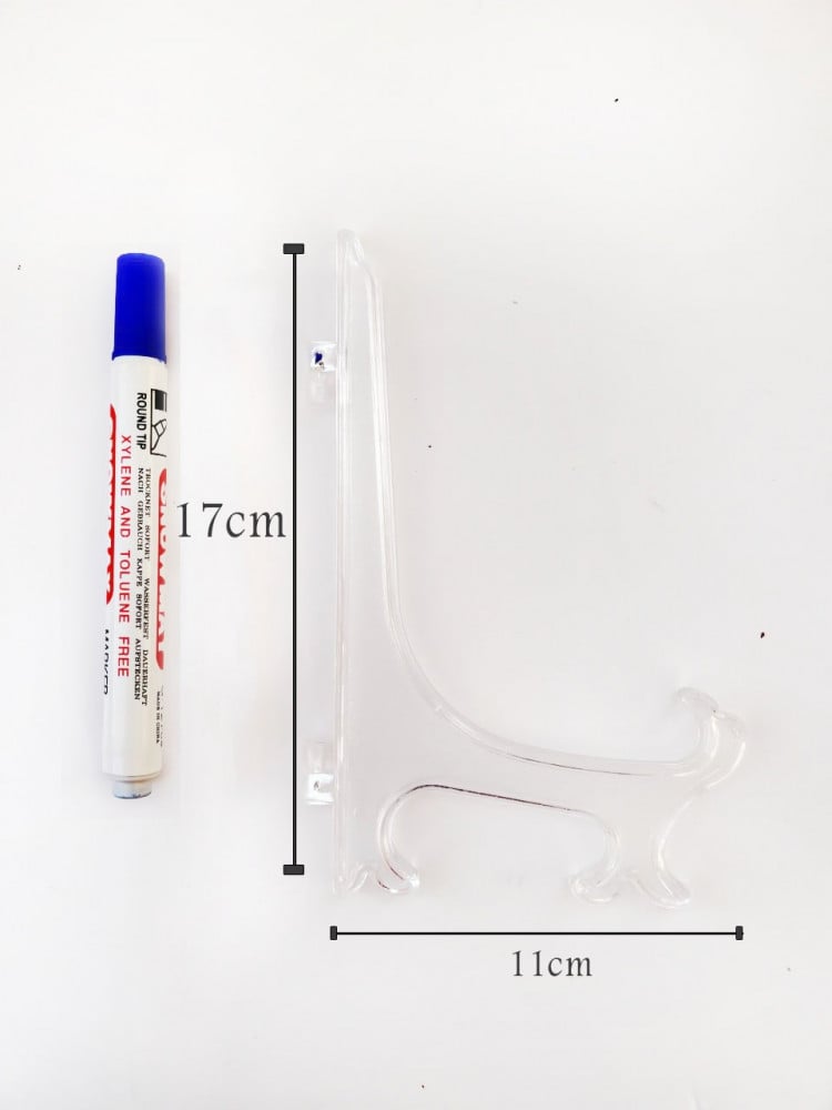 Transparent plastic stand, size 17 cm — product image 4
