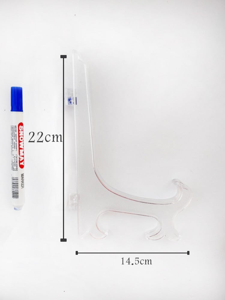 Transparent plastic stand, size 22 cm — product image 4