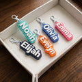 Custom personalized name keychain