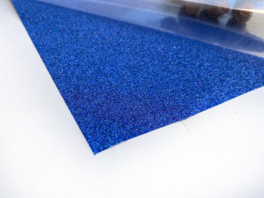 heat-transfer vinyl blue glitter fabric — product image 1