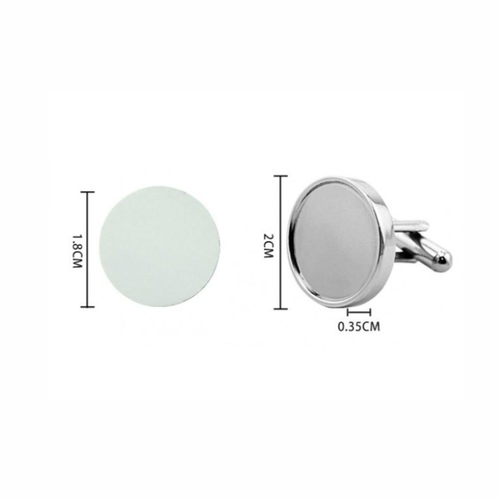 Round cufflinks 2x2 sublimation print — product image 1