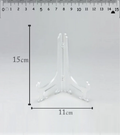 Transparent plastic stand, size 15 cm — product image 1