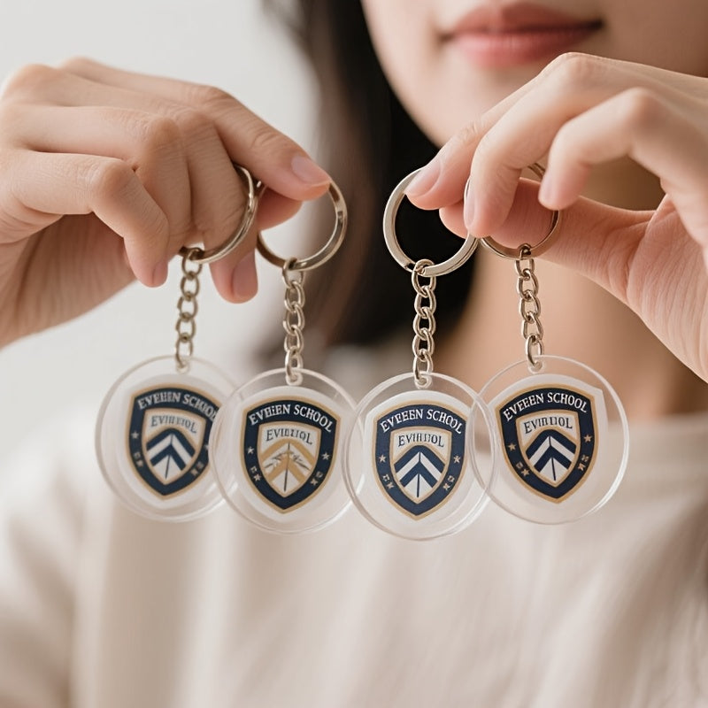 Gift for Her/Him Custom Round Acrylic Keychain, Custom Images, Couples, Pets, | Promotional Custom – image 4