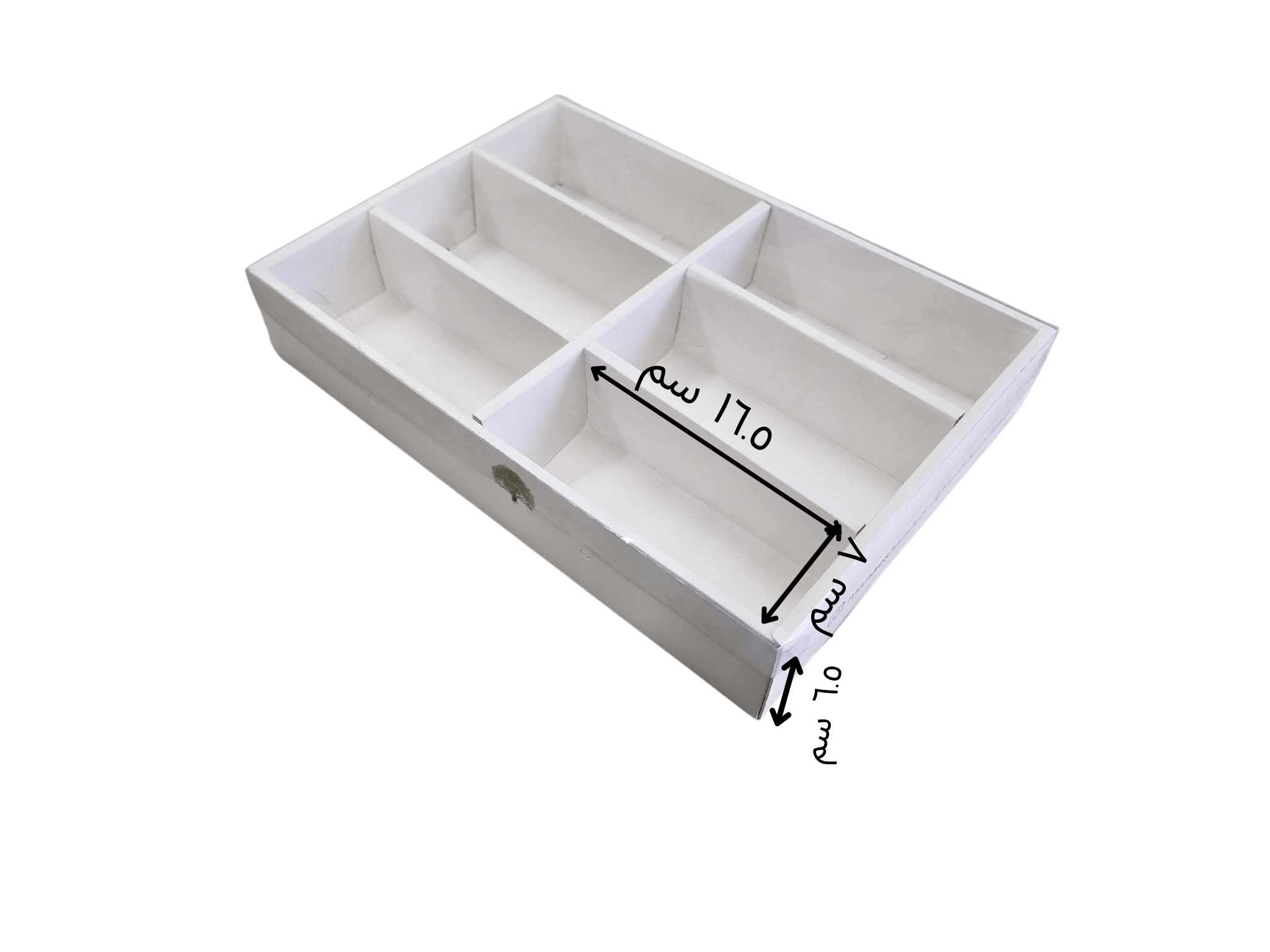 علبة فطاير ومعجنات ومناقيش للمناقيش باللحمة والجبنة ومناقيش الخضار والزعتر 
طباعة باللوجو والتصميم الخاص بالعميل
الاسعار تشمل التصميم ما عليك سوى التواصل معنا
6 تقسيمات تمثل مساحة كافية لاستيعاب 24 فطيرة او منقوشة على الأقل
أبعاد كل تقسيم  16.5×7×6.5