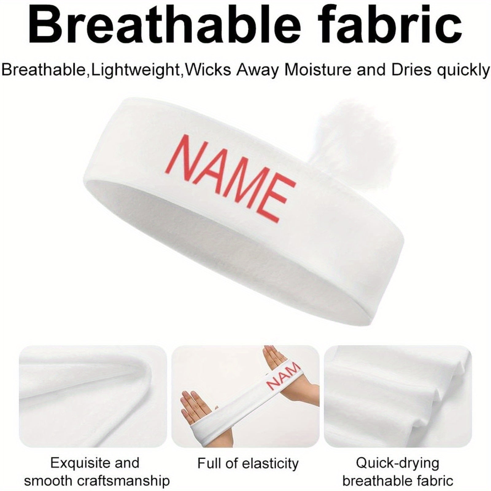 Custom-Printed Sports Headband with Custom Logo or Design - image 4
